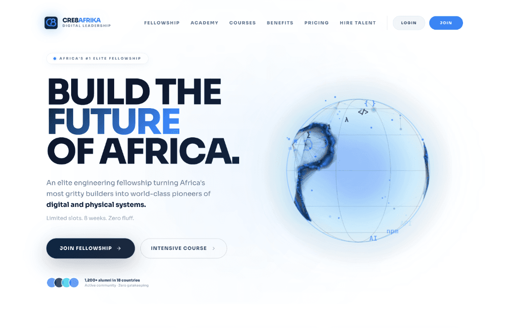 Cre8Afrika Digital Leadership Fellowship Platform